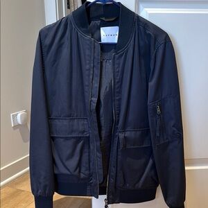 Topman Men's Black Bomber Jacket